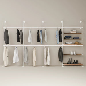 KIM DOUBLE 4 OAK – 5 ripiani | bianco