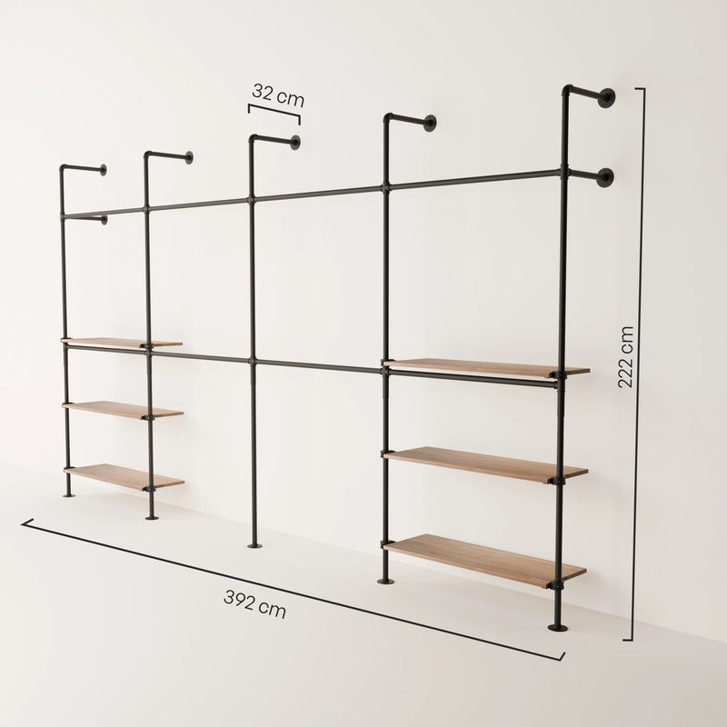 KIM DOUBLE 4 OAK – 6 ripiani