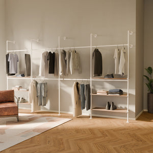 KIM DOUBLE 4 OAK – 6 ripiani | bianco