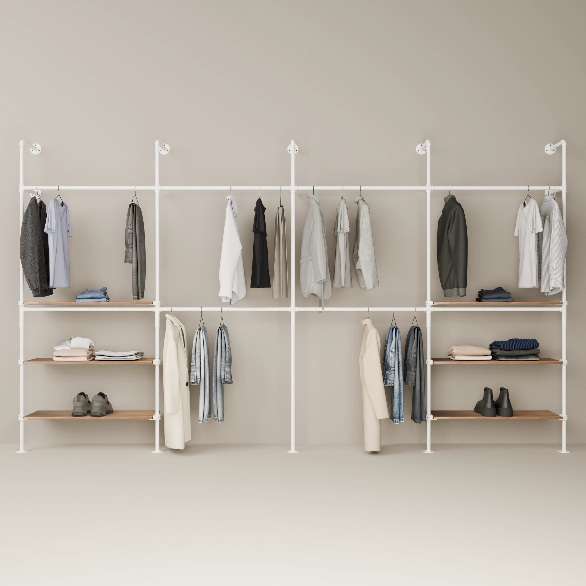 KIM DOUBLE 4 OAK – 6 ripiani | bianco