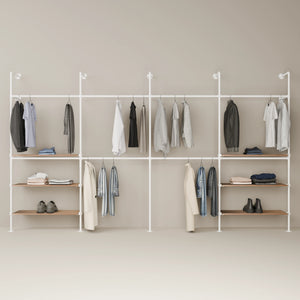 KIM DOUBLE 4 OAK – 6 ripiani | bianco