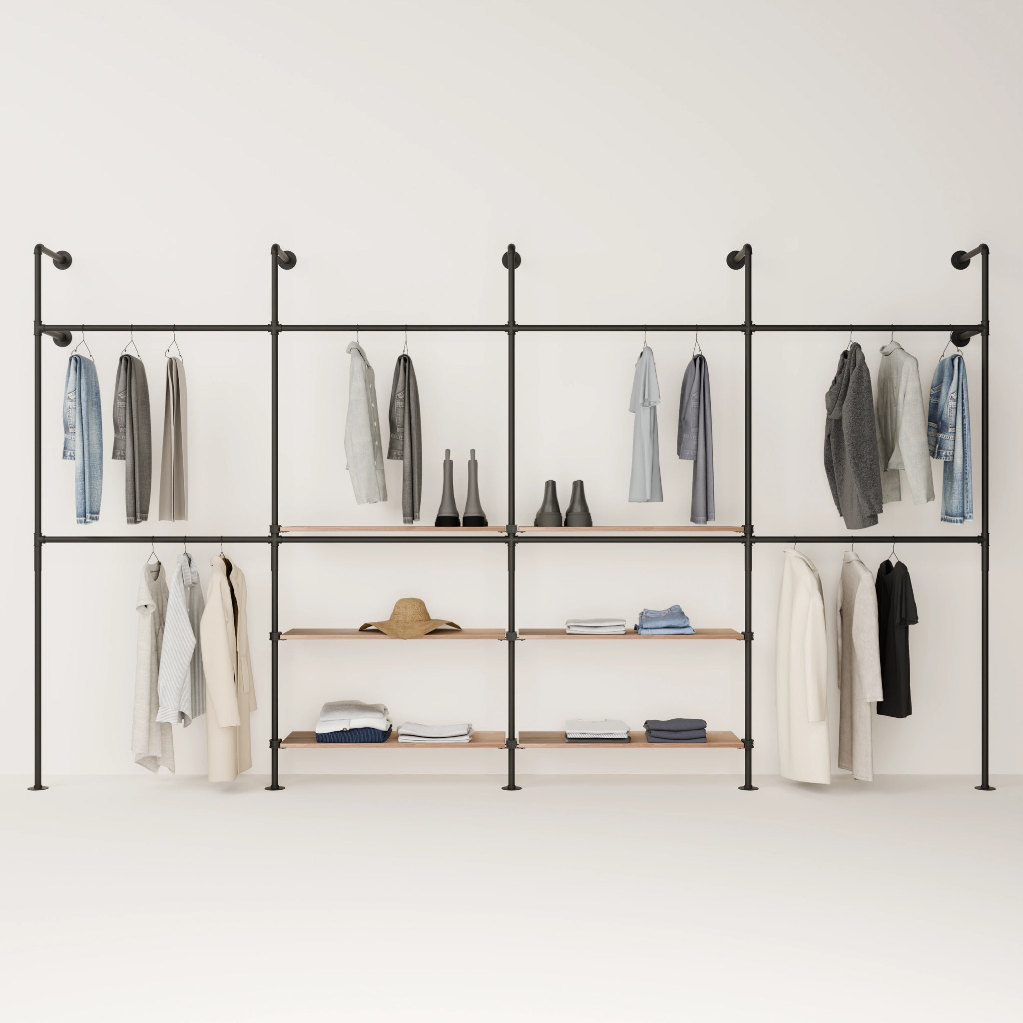 KIM DOUBLE 4 OAK – 6 ripiani al centro