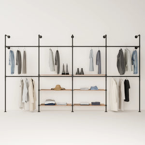KIM DOUBLE 4 OAK – 6 ripiani al centro