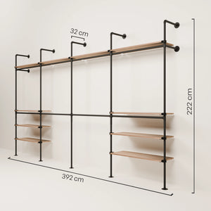 KIM DOUBLE 4 OAK – 10 ripiani superiori