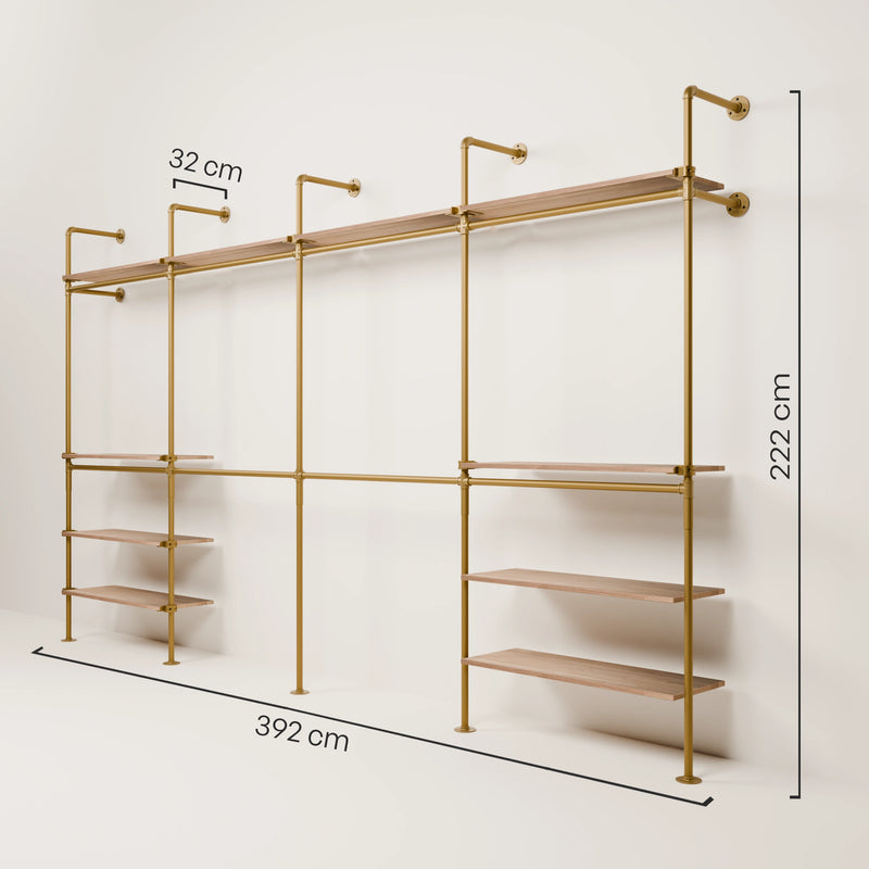KIM DOUBLE 4 OAK – 10 ripiani superiori | oro
