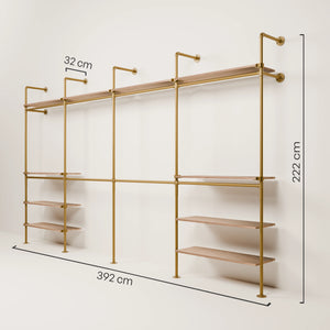 KIM DOUBLE 4 OAK – 10 ripiani superiori | oro