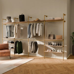 KIM DOUBLE 4 OAK – 10 ripiani superiori | oro