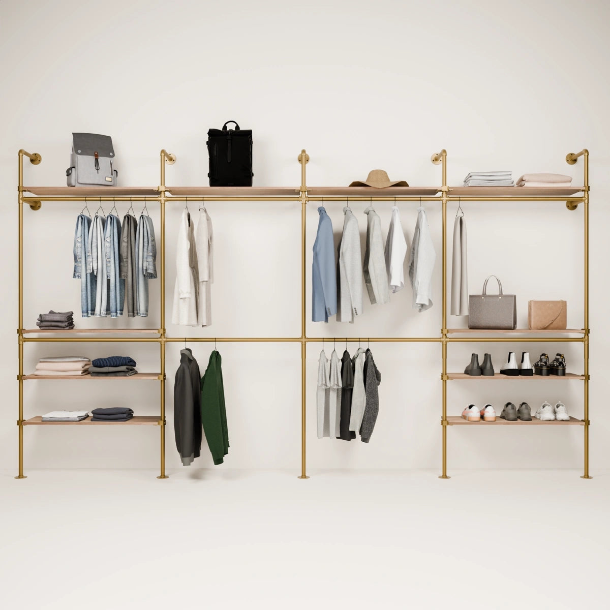 KIM DOUBLE 4 OAK – 10 ripiani superiori | oro
