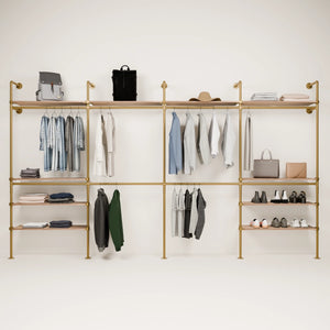 KIM DOUBLE 4 OAK – 10 ripiani superiori | oro