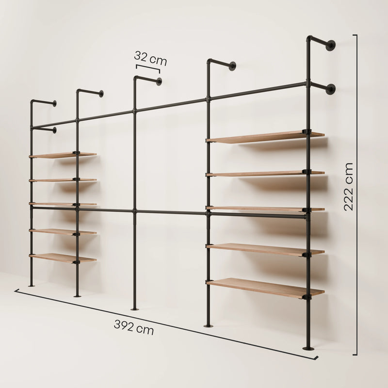 KIM DOUBLE 4 OAK – 10 ripiani