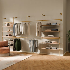 KIM DOUBLE 4 OAK – 10 ripiani | oro