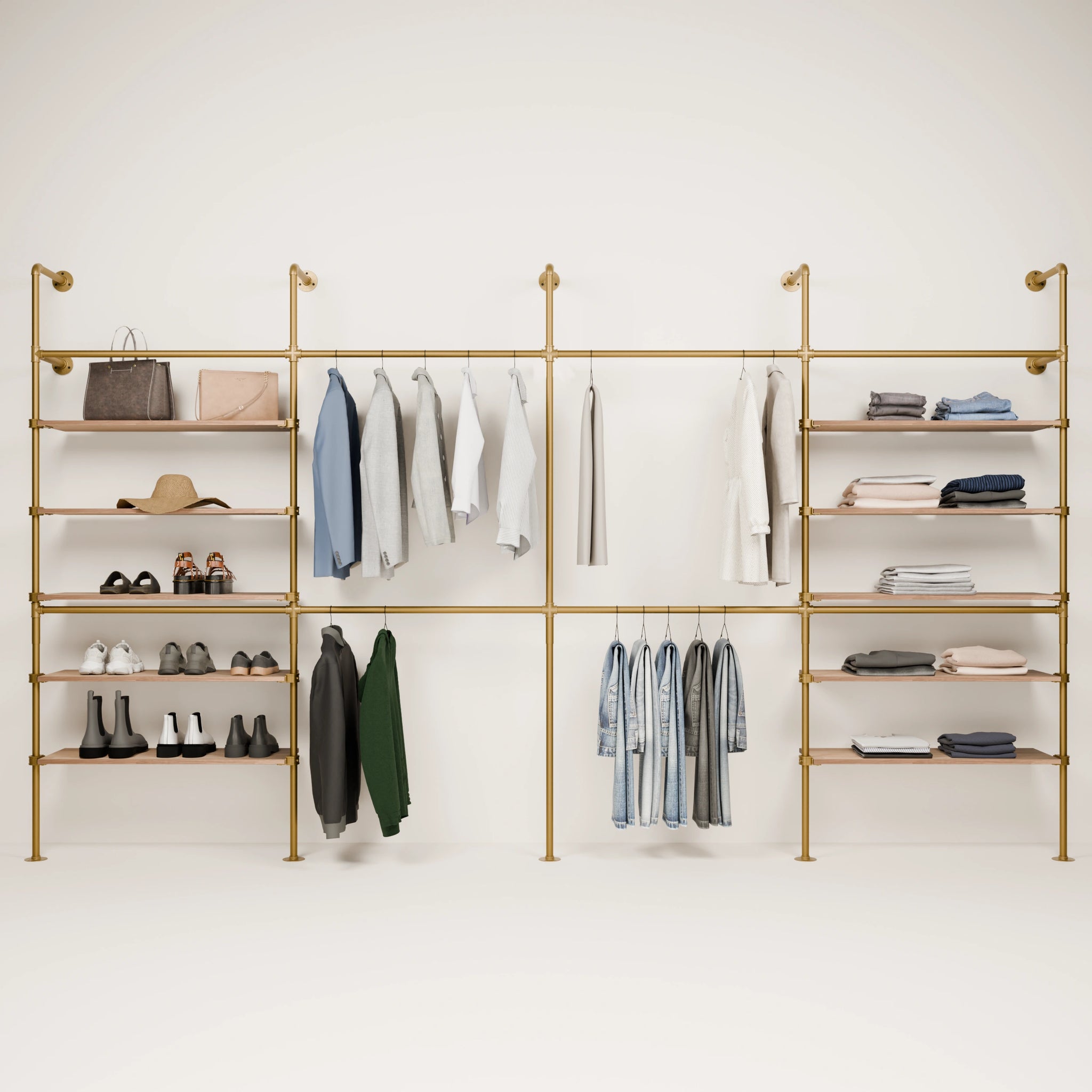 KIM DOUBLE 4 OAK – 10 ripiani | oro