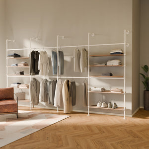 KIM DOUBLE 4 OAK – 10 ripiani | bianco