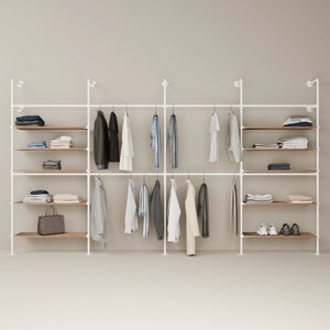 KIM DOUBLE 4 OAK – 10 ripiani | bianco