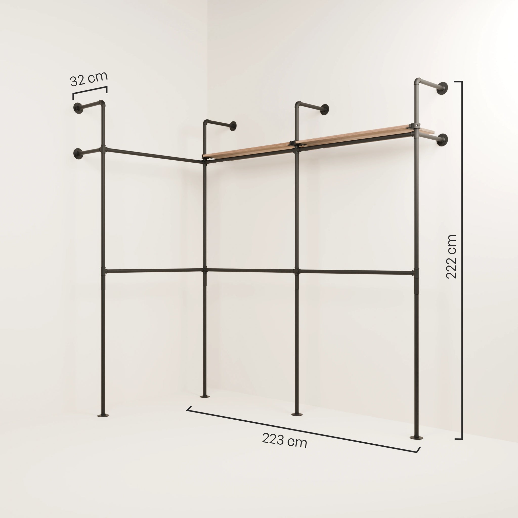 KIM EDGE DOUBLE 3 OAK – 2 ripiani destra