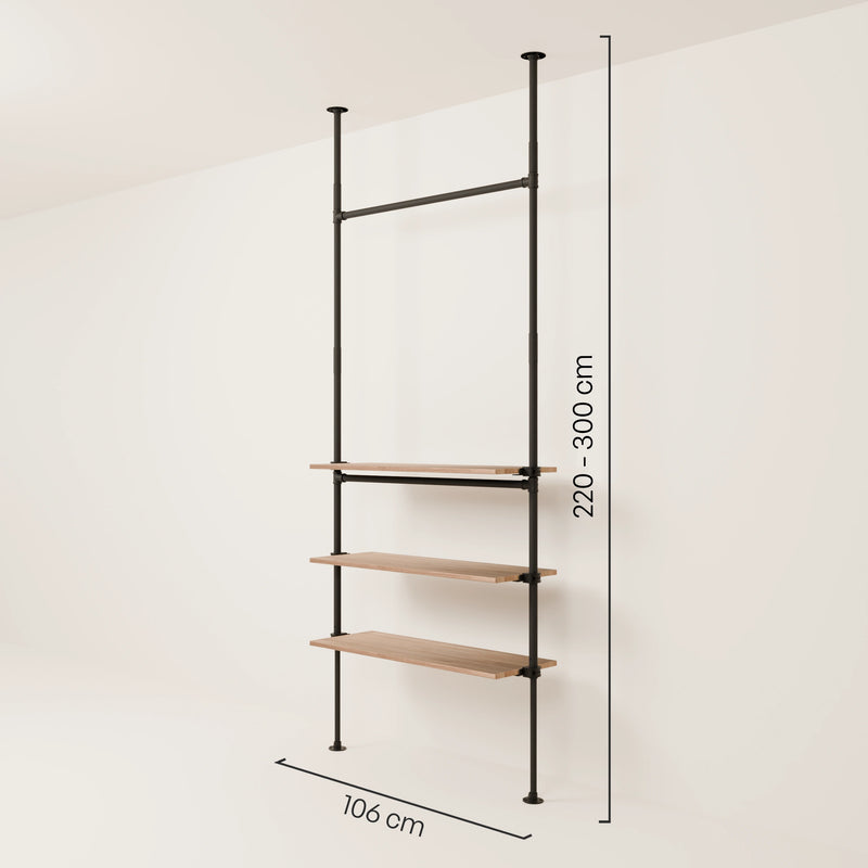 LOFT 1 OAK – 3 ripiani