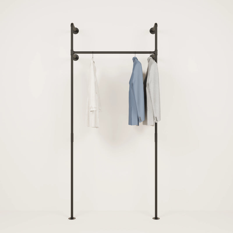 Kleider Stange im Industriedesign für Garderobe Industrial als Garderobensystem