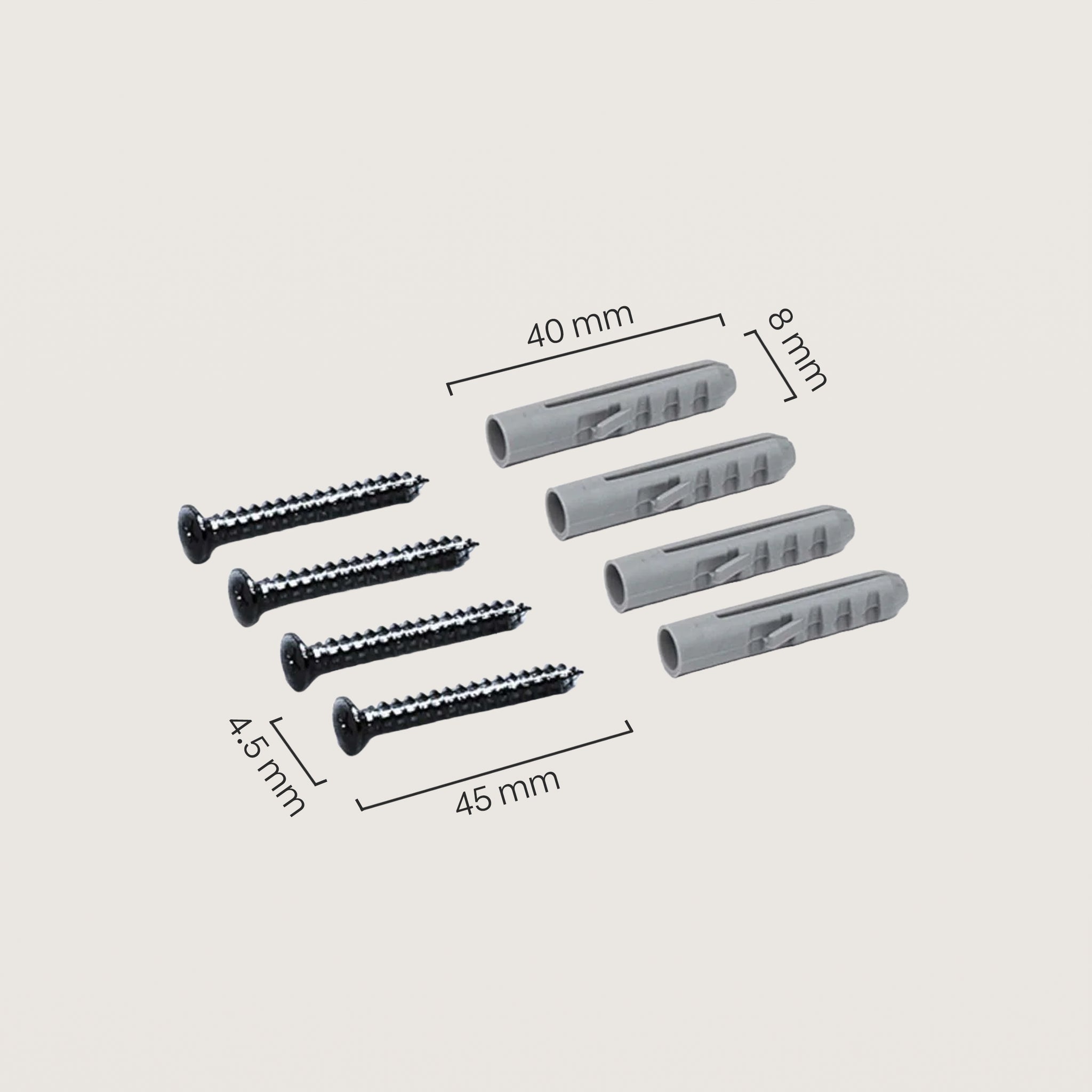 Schrauben Set – Schwarz