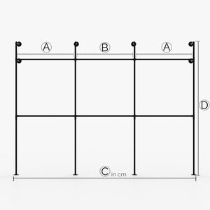 KIM III Double – Maßanfertigung | Kleiderschrank Industrial | Industrie Design | schwarze Rohre