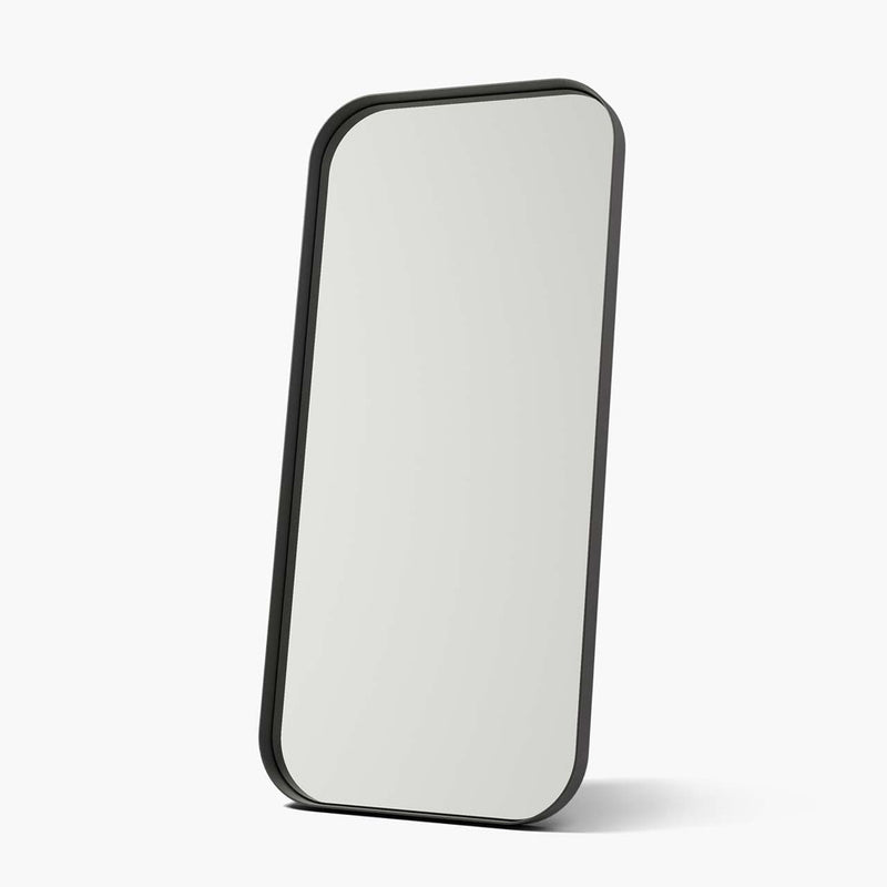 Espelho – incl. material de fixação para varão e suporte para roupa