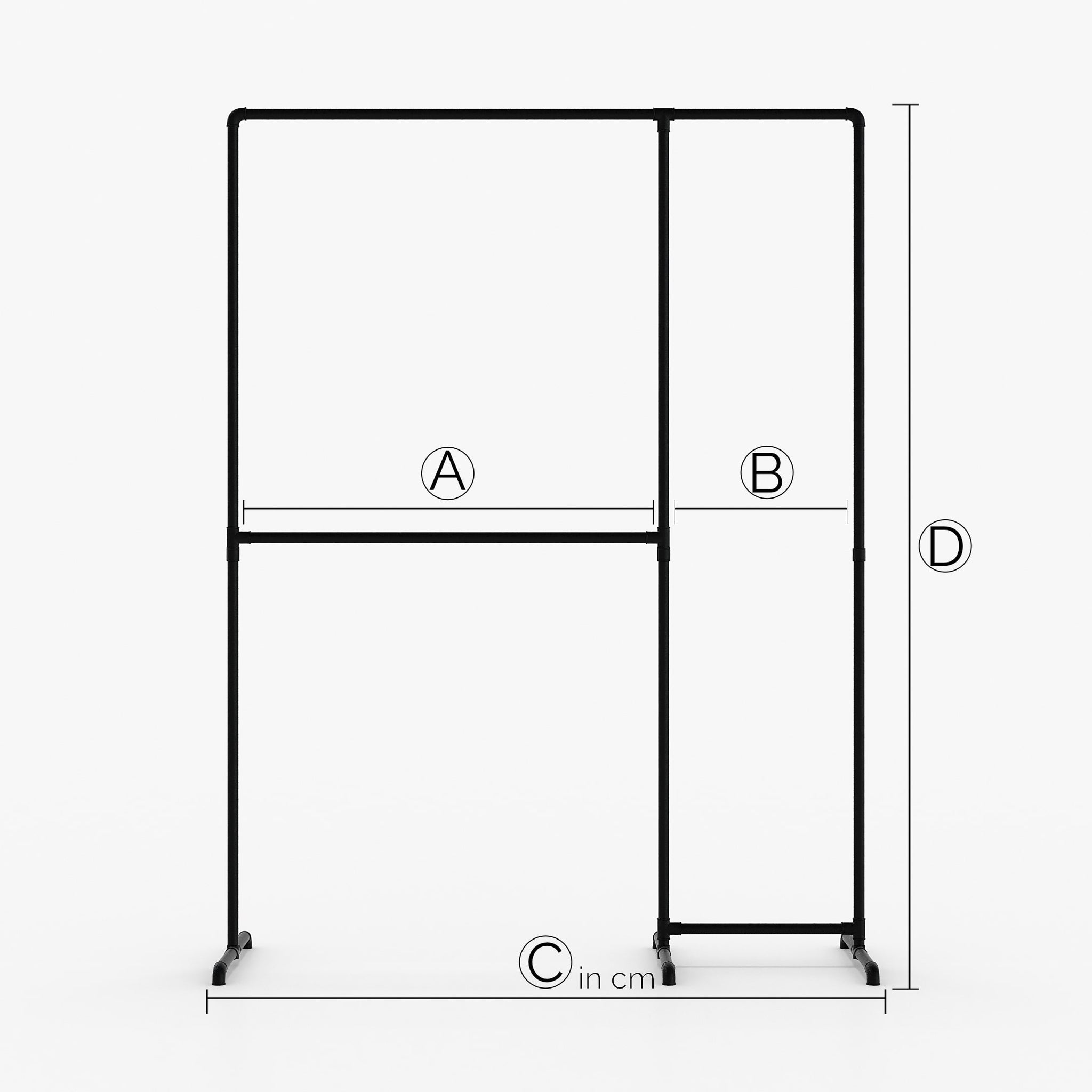 Made to measure – LAS II – Garderobestativ Industriel | industrielt design | sorte rør