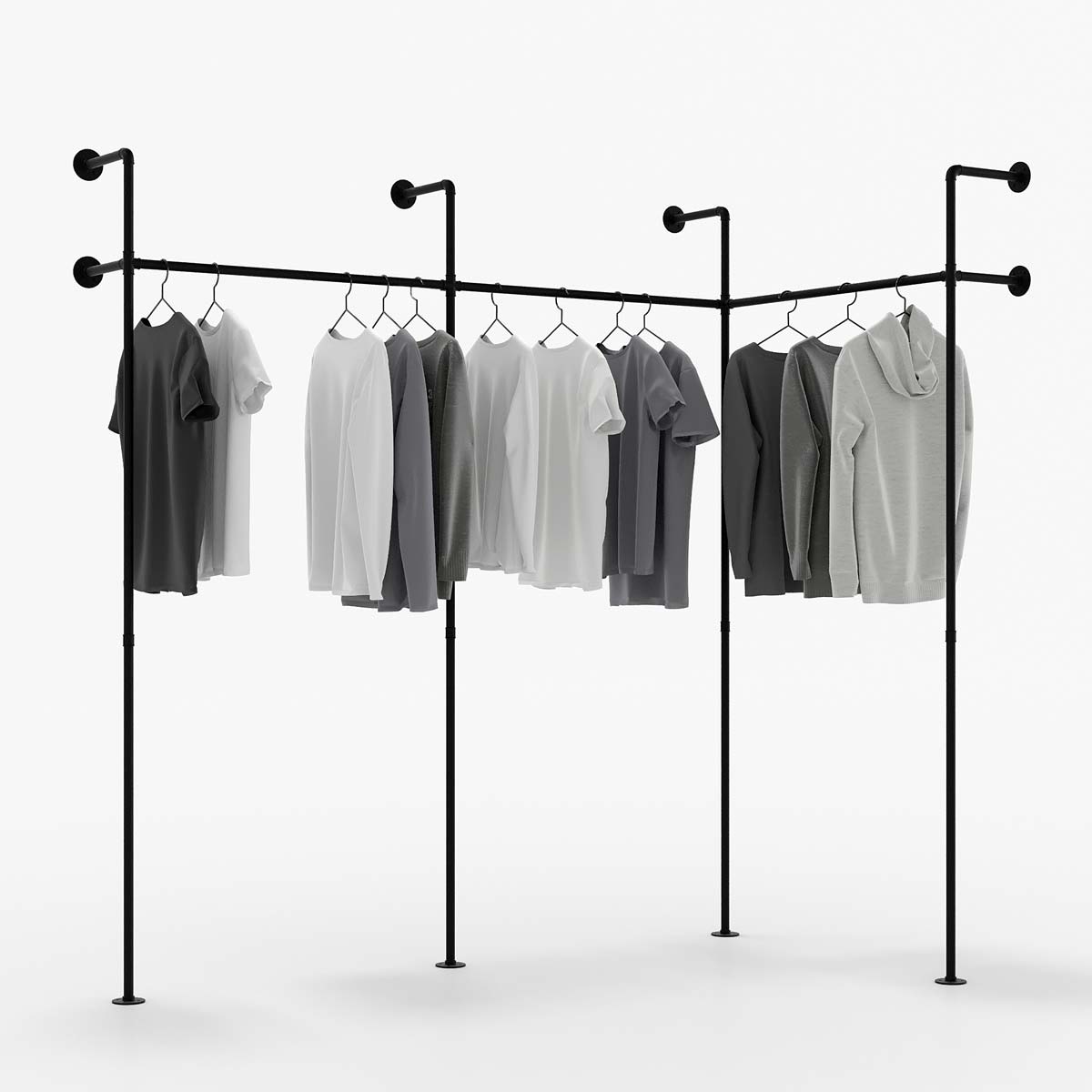 Appendiabiti Da Terra Moderno - Servo Muto In Metallo Per Ingresso, Camera E Ufficio - Foto 4