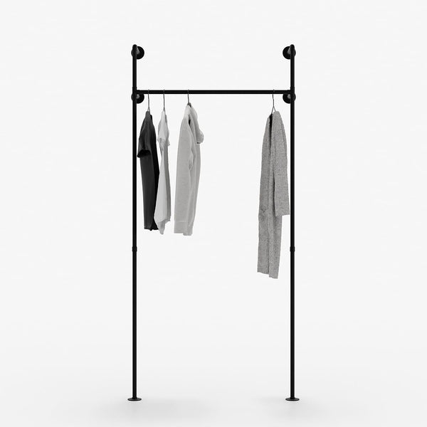 Kleider Stange im Industriedesign für Garderobe Industrial als Garderobensystem